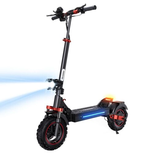 Patinete eléctrico iSscooter iX5S (60-65 km, 1000 W, 15 Ah, neumáticos de 11 pulgadas, capacidad de 150 kg, pantalla LCD)