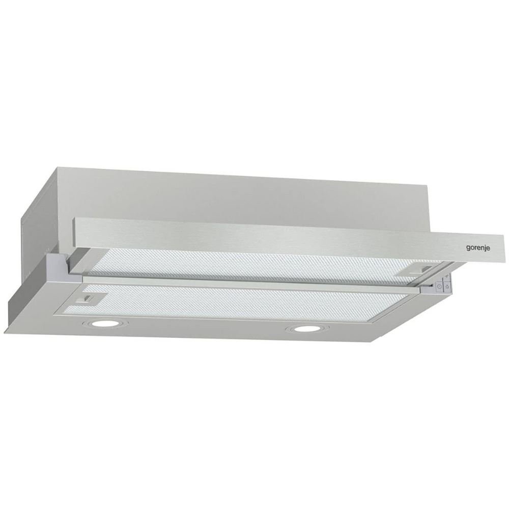 Campana extractora empotrada, acero inoxidable 450 m³/h, filtros de aluminio con espuma de poliuretano (TH62E4X)
