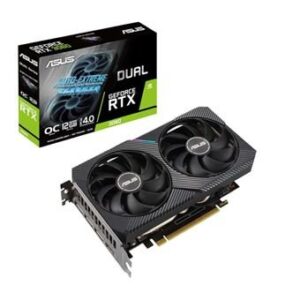 Tarjeta gráfica Asus 90YV0GB2-M0NA10 NVidia GeForce RTX 3060 de 12 GB, color negro