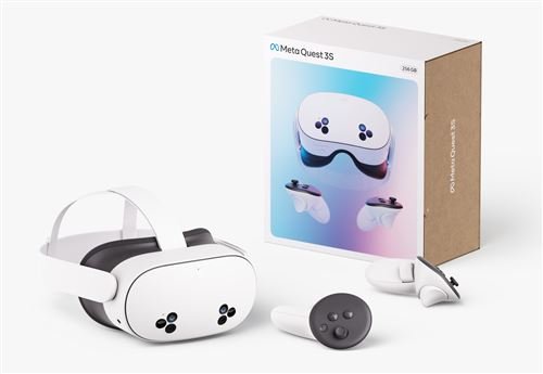 Gafas de realidad virtual y mixta Meta Quest 3S de 128 GB en color blanco - Imagen de 3