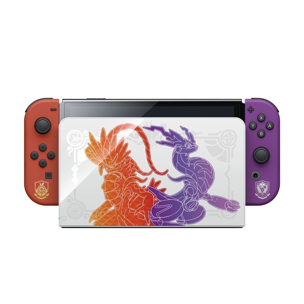 Consola Nintendo Switch OLED Modelo Edición Pokémon Escarlata y Pokémon Púrpura