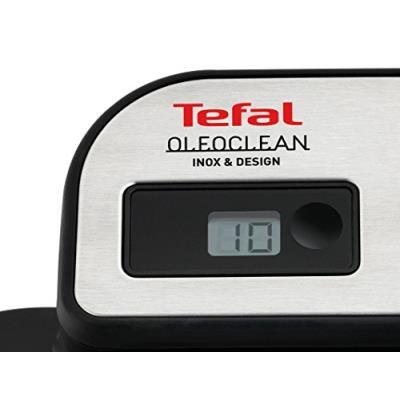 Tefal Oleoclean Pro FR804015 Inox & Design - Freidora - 3,5 litros - acero inoxidable cepillado / azul - Imagen de 5