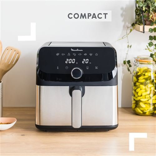 Freidora sin aceite Moulinex Easy Fry Mega EZ855D 2020 W de acero inoxidable - Imagen de 4