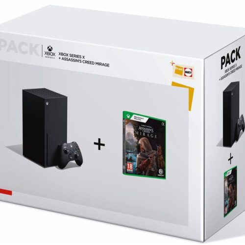 Paquete de consola Xbox Series X Black + Assassin’s Creed Mirage Xbox