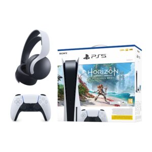 Pack PS5 Horizon + DualSense Blanco + Auriculares Pulse 3D Blancos