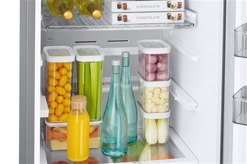 Refrigerador Samsung RB38C776CS9 de acero inoxidable platino de 390 L con congelador inferior - Imagen de 8