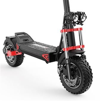 Patinete eléctrico iScooter iX8 (65-70 km, 1200 W*2, 48 V, 20 Ah, neumáticos de 12 pulgadas, doble tracción, 4 velocidades ajustables, 150 kg, con bolsa y pantalla) - Imagen de 4