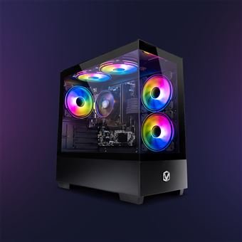 PC para juegos completa Vibox I-96 • Pantalla de 22 pulgadas • AMD Ryzen 3 3200G 4.0 GHz • Radeon Vega 8 • 8 GB de RAM • SSD de 480 GB • Sistema operativo Linux • WiFi - Imagen de 2